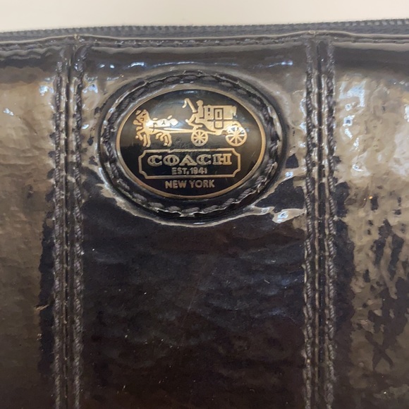 Coach Navy Blue Wristlet - Picture 2 of 16